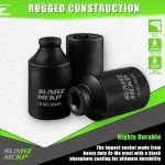 SUNHZMCKP 1/2" Drive Impact Socket, Metric 30 mm Deep 6 Point Socket, CR-MO, Axle Nut Impact Grade Socket for Easy Removal (30mm Socket)
