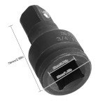 Mairuker 3/4'' Drive Extension 3inch Length Use with Air Impact Drivers, Ratchets - Extensions Bar Chrome Alloy Steel, Black