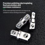 Aerzenevan 3pcs 1/2",1/4" and 3/8" Square Drive Adapters,Double-head External Square Internal Hexagonal Connector Electric Wrench