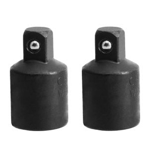1/2 to 3/8 Impact Adapter, Impact Socket Reducer and Adapter, Female to Male for Sleeve Ratchet Wrenches (2 Pcs)
