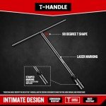Upenjok T-Handle Wrench Socket 10mm, 6-Point T Wrench Set Metric Size, Chrome Vanadium Steel, Lug Tool Socket with Long Reach for Motorcycle Bicycle Car Repair
