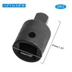1/2 to 3/8 Impact Adapter, Impact Socket Reducer and Adapter, Female to Male for Sleeve Ratchet Wrenches (2 Pcs)