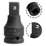Mairuker 3/4'' Drive Extension 3inch Length Use with Air Impact Drivers, Ratchets - Extensions Bar Chrome Alloy Steel, Black