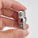 Aerzenevan 3pcs 1/2",1/4" and 3/8" Square Drive Adapters,Double-head External Square Internal Hexagonal Connector Electric Wrench