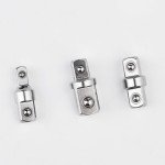Aerzenevan 3pcs 1/2",1/4" and 3/8" Square Drive Adapters,Double-head External Square Internal Hexagonal Connector Electric Wrench