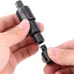 1/2 to 3/8 Impact Adapter, Impact Socket Reducer and Adapter, Female to Male for Sleeve Ratchet Wrenches (2 Pcs)
