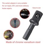 48-32-5023 Insert Socket Set, Holds Sockets for Milwaukee 1/2 to 3/8 impact adapter-BLACK