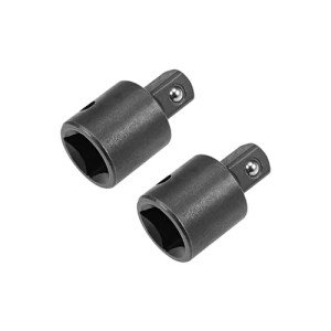 Boguish 2 Pcs 1/2 Inch Drive (F) x 3/8 Inch (M) Socket Reducer, Female to Male, Cr-V (Black)