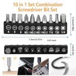 21pcs Flexible Drill Bit Extension, Flexible Screwdriver Socket Wrench Shaft Tip, Wrench Extender Drill Bit Holder Set,Universal Tools Screwdriver Bit Kit