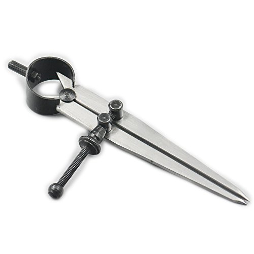 Fujiyuan 1 pcs Divider Calipers Adjustable Rotating Wing Loop DIY Paint measuring Leather Craft Hand Layout Tools 6" 150mm