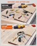 FiLwW Bit Holder Keychain,5Pcs 1/4 Quick Release Driver Bit Catchers Tool Gifts for Men,Stripe Quick-Change Extension Bar Keychain Drill Screw Adapter Portable for Organizer Tool Pouch,Tool Bag