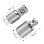 TOKDOOT Impact Socket Adapter and Reducer Set for DEWALT DWMT75310B 3/8-Inch to 1/2-Inch Drive Adapter 1/2" to 3/8"-2pcs