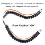 21pcs Flexible Drill Bit Extension, Flexible Screwdriver Socket Wrench Shaft Tip, Wrench Extender Drill Bit Holder Set,Universal Tools Screwdriver Bit Kit