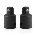 Boguish 2 Pcs 1/2 Inch Drive (F) x 3/8 Inch (M) Socket Reducer, Female to Male, Cr-V (Black)