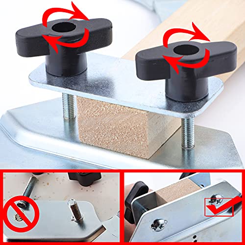 Stair Treads Gauge Template Tool, Stair Tread Jig, Zinc Plated Steel Stair Treads Measuring Tool for Stairs, Risers, Partitions, Shelf Layout and Cutting Drywall