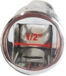 4 MECH 1/2" Drive Sockets and Combos, Heavy Duty use, Workshop, Garages Chrome Vanadium Steel, Rust Free Hardened and Tempered, Anti-Slip & Anti-Corrosion properties