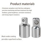 TOKDOOT Impact Socket Adapter and Reducer Set for DEWALT DWMT75310B 3/8-Inch to 1/2-Inch Drive Adapter 1/2" to 3/8"-2pcs