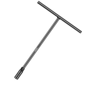 pgroup T-Handle Metric Socket Wrench 9MM, 6-Point Chrome Vanadium Steel Hex Socket for Motorcycle Bicycle Repair