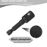 TOKDOOT 48-32-5033 Socket Adapter Set impact socket adapter for Milwaukee,1/4" 3/8" 1/2" Hex Shank lmpact Driver Adapter 3 Pcs
