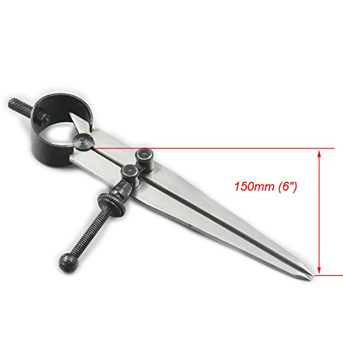 Fujiyuan 1 pcs Divider Calipers Adjustable Rotating Wing Loop DIY Paint measuring Leather Craft Hand Layout Tools 6" 150mm