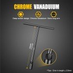pgroup T-Handle Metric Socket Wrench 9MM, 6-Point Chrome Vanadium Steel Hex Socket for Motorcycle Bicycle Repair