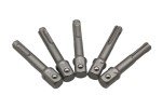 TMAX 5pc 1/2 Inch CR-V SDS Plus Socket Adapter Set for Screws, Nuts, Any Drill and Handheld Driver