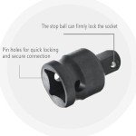 Impact Socket Adapter and Reducer 4-Piece Set for Milwaukee 49-66-6742 Shockwave Impact Wrench | 1/4" - 3/8" - 1/2" Impact Driver Conversions