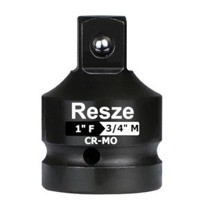 Resze 1" to 3/4" Drive Socket Adapter,Impact Socket Adapter and Reducer, Square Adapter Breaker Bar Wrench Conversion Kit Mechanic tools