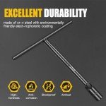 pgroup T-Handle Metric Socket Wrench 9MM, 6-Point Chrome Vanadium Steel Hex Socket for Motorcycle Bicycle Repair