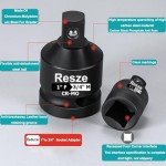 Resze 1" to 3/4" Drive Socket Adapter,Impact Socket Adapter and Reducer, Square Adapter Breaker Bar Wrench Conversion Kit Mechanic tools