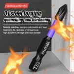 IVYDREVER Ailsion Screwdriver Bits, D1 Anti-Slip and Shock-Proof Bits with Phillips Screwdriver Bits, Upgraded High Hardness and Strong Magnetic Bit, Long Upgraded High Hardness Strong Bit (1 Set)