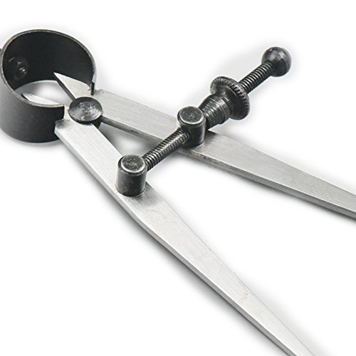 Fujiyuan 1 pcs Divider Calipers Adjustable Rotating Wing Loop DIY Paint measuring Leather Craft Hand Layout Tools 6" 150mm