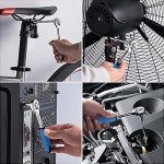 Vin Beauty 4 PCS 1/4 Inch Drive Extension Bar Set, Drive Socket Extension Set Includes Extensions and 1/4" Drive Universal Joint Socket, Chrome Vanadium Steel (2"/50mm、4"/100mm、6"/150mm)