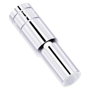 FOCMKEAS 13mm Deep Socket, 1/2 Inch Drive, 6 Point, Metric, Heat Treated CR-V Steel Sockets, Full Polishing, 3.1 Inch Length(1 PC)