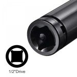TA-VIGOR 1/2 Drive by 22mm Deep Impact Socket, 6 Inch Length Durable Reliable CR-V Steel, 6-Point Metric Sizes for Home Car Repair