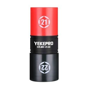 YEKEPRO 1/2-Inch Drive 21mm x 22mm Flip Lug Nut Socket, 1PC