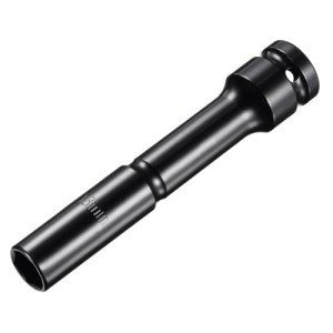 TA-VIGOR 1/2 Drive by 13mm (33/64-Inch) Deep Thin Wall Impact 6 Point Impact Sockets for Automotive Trucks Tractors Engines Repairing Garage Tool