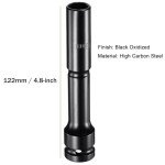 TA-VIGOR 1/2 Drive by 13mm (33/64-Inch) Deep Thin Wall Impact 6 Point Impact Sockets for Automotive Trucks Tractors Engines Repairing Garage Tool
