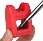 Red Bit Magnetizer Magnetiser Demagnetiser Universal Magnetizer & Demagnetizing Tool for Screwdrivers Bits & Tool Tips Magnetization ABS
