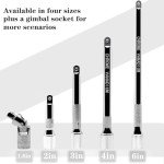 5 Pcs Extension Bar Set,1/4" Socket Extension Set, Include 4 Pcs Extensions(2"/50mm, 3"/75mm, 4"/100mm, 6"/150mm) and 1 x 1/4 Inch Drive Universal Joint Socket, Chrome Vanadium Steel，Vehicle tool
