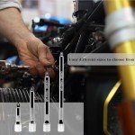 5 Pcs Extension Bar Set,1/4" Socket Extension Set, Include 4 Pcs Extensions(2"/50mm, 3"/75mm, 4"/100mm, 6"/150mm) and 1 x 1/4 Inch Drive Universal Joint Socket, Chrome Vanadium Steel，Vehicle tool