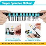 DURATECH 1/4" Drive Socket Set, Metric Socket Set 10PCS, Mechanic Metric Socket Sets with Storage Rack, 6-Point Shallow Socket Set, 4mm, 5mm, 6mm, 7mm, 8mm, 9mm, 10mm, 11mm, 12mm, 13mm