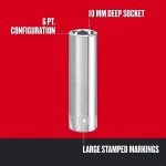 CRAFTSMAN Deep Socket, Metric, 1/4-Inch Drive, 10mm, 6-Point (CMMT44407)