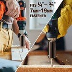 PASTACO Universal Socket Tool Christmas Gifts for Men: Super Universal Socket Set with Power Drill Adapter - Perfect Tools Gadget Gift for Men