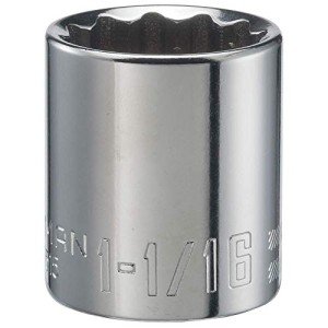 CRAFTSMAN Shallow Socket, SAE, 1/2-Inch Drive, 1-1/16-Inch, 12-Point (CMMT47515)