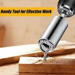 Stocking Stuffers for Adults Men, Super Universal Socket Tools, Christmas White Elephant Gifts for Men Dad Husband Handyman, Cool Gadgets Socket Set with Power Drill Adapter(7-19 Mm)