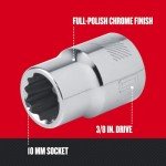 CRAFTSMAN 3/8 Drive Metric 12 Point Standard Socket (CMMT44302)