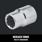 CRAFTSMAN 3/8 Drive Metric 12 Point Standard Socket (CMMT44302)