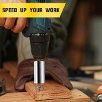 BOGRAND Stocking Stuffers for Adults Men, Universal Socket Tools, Christmas White Elephant Gifts for Adults Dad Husband Boyfriend, Cool Gadgets Wrench Set with Power Drill Adapter-Silver