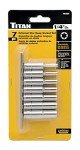 Titan 66320 7-Piece 1/4-Inch Drive Deep External Star Socket Set